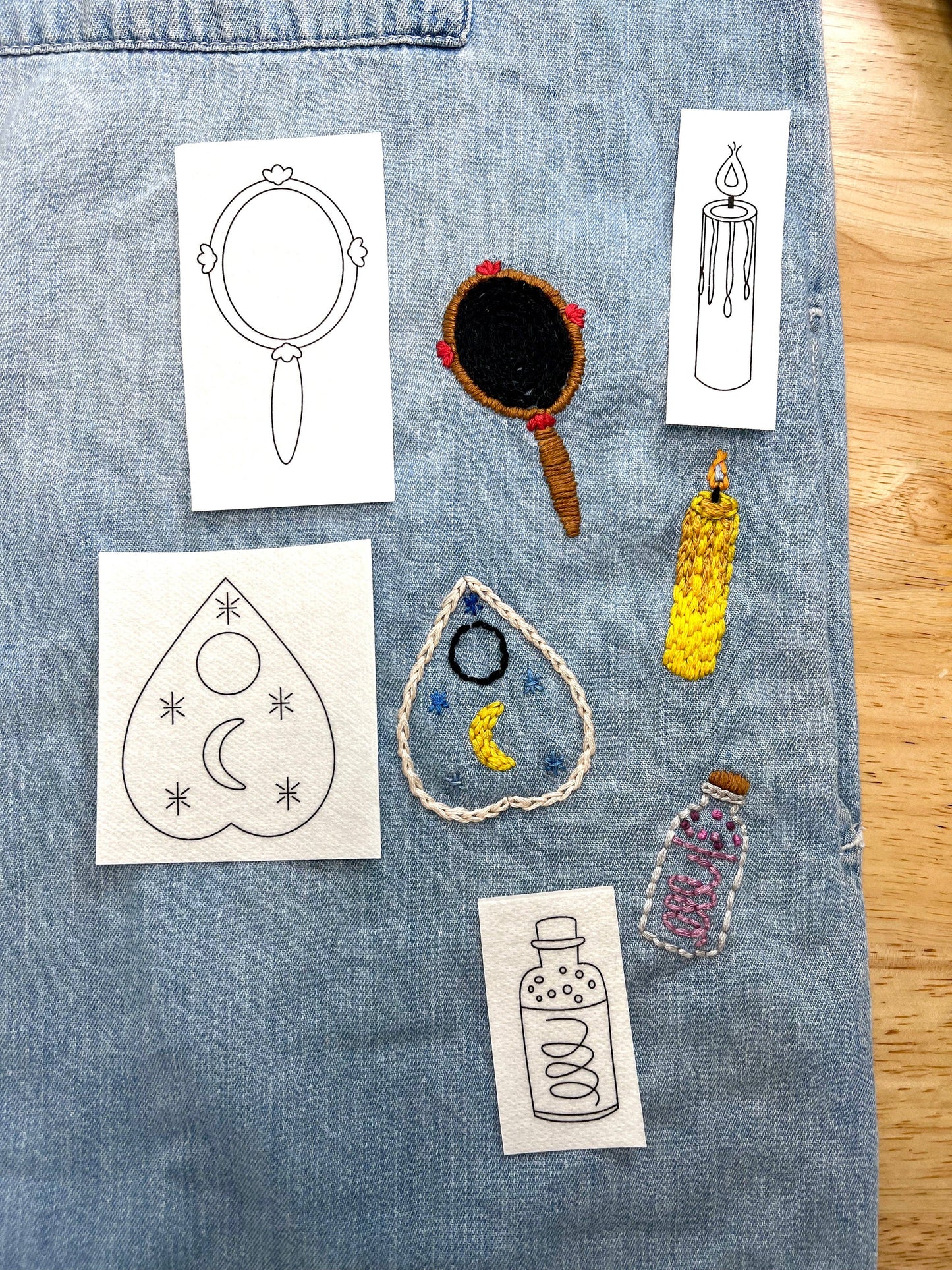 Witchy Embroidery Patterns Set