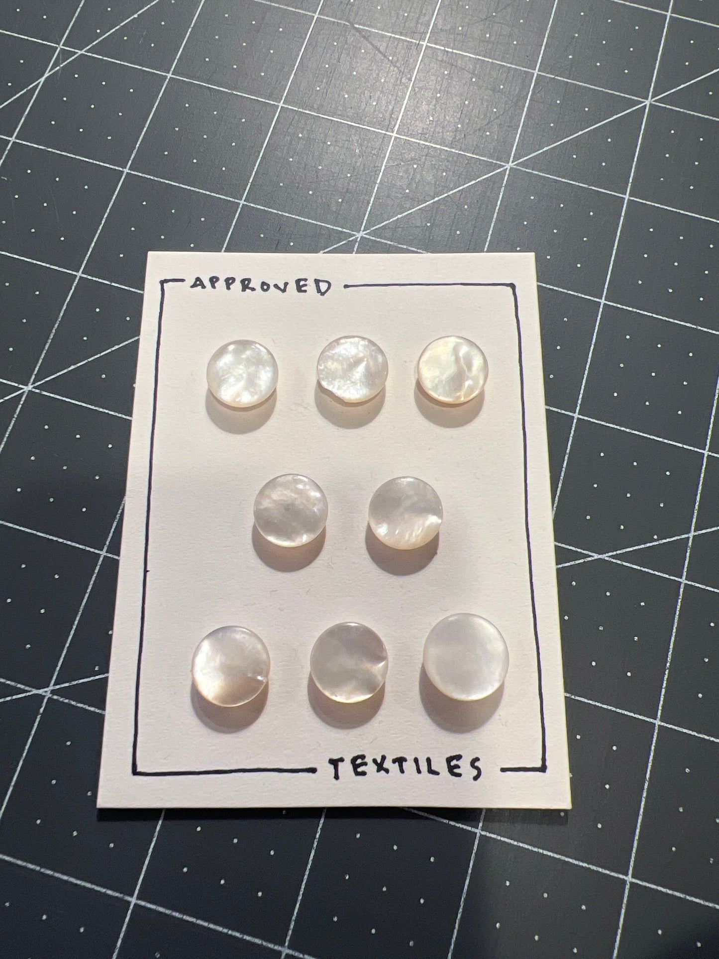 mother of pearl buttons
