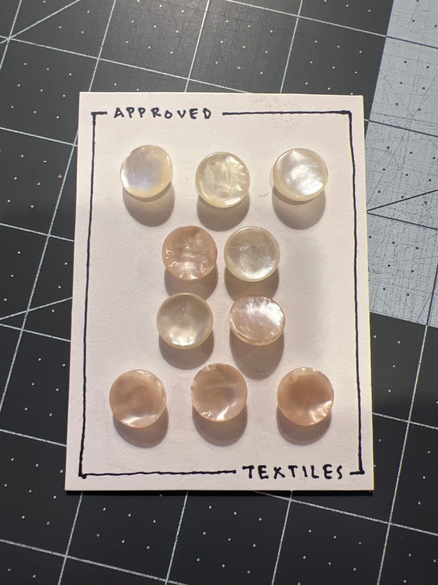 pearlescent resin buttons