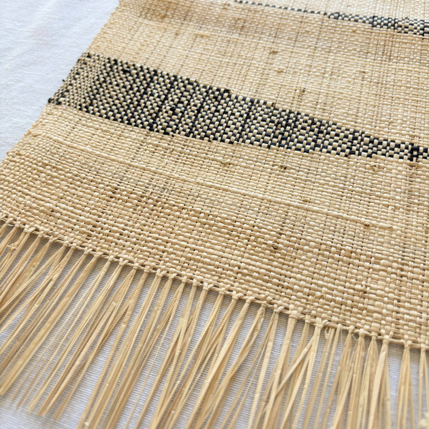 Raffia Placemat (Pair) - Handwoven Chevron