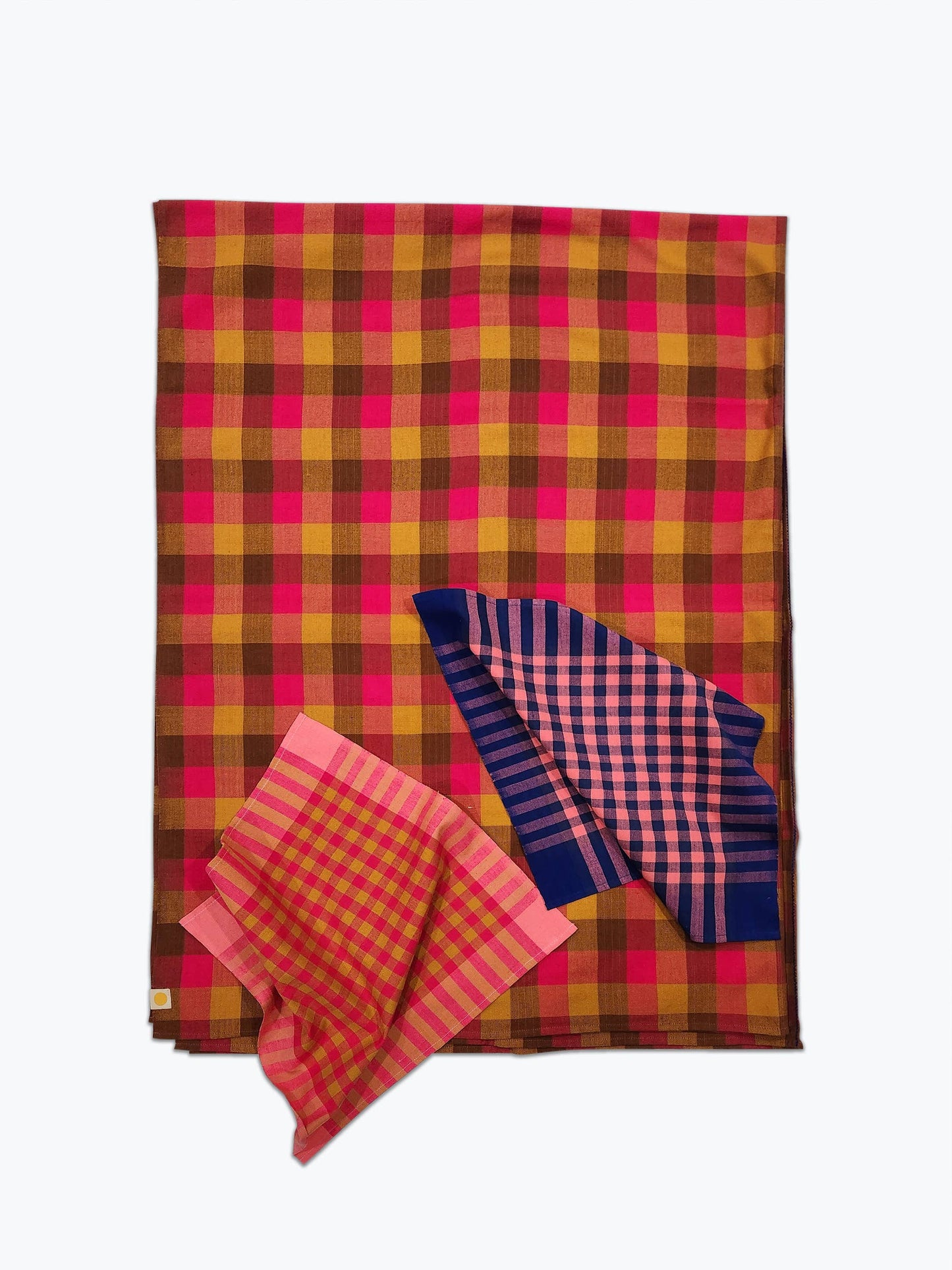Chunky Plaid Tablecloth - Dahlia