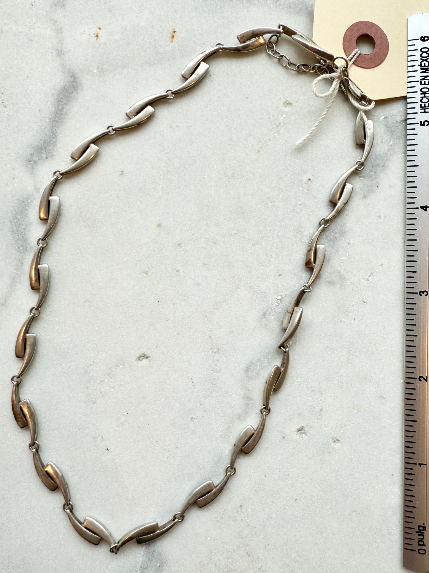 Silver Geometric Necklace