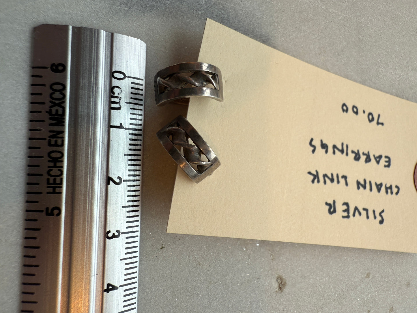 Silver Chain Link Earrings