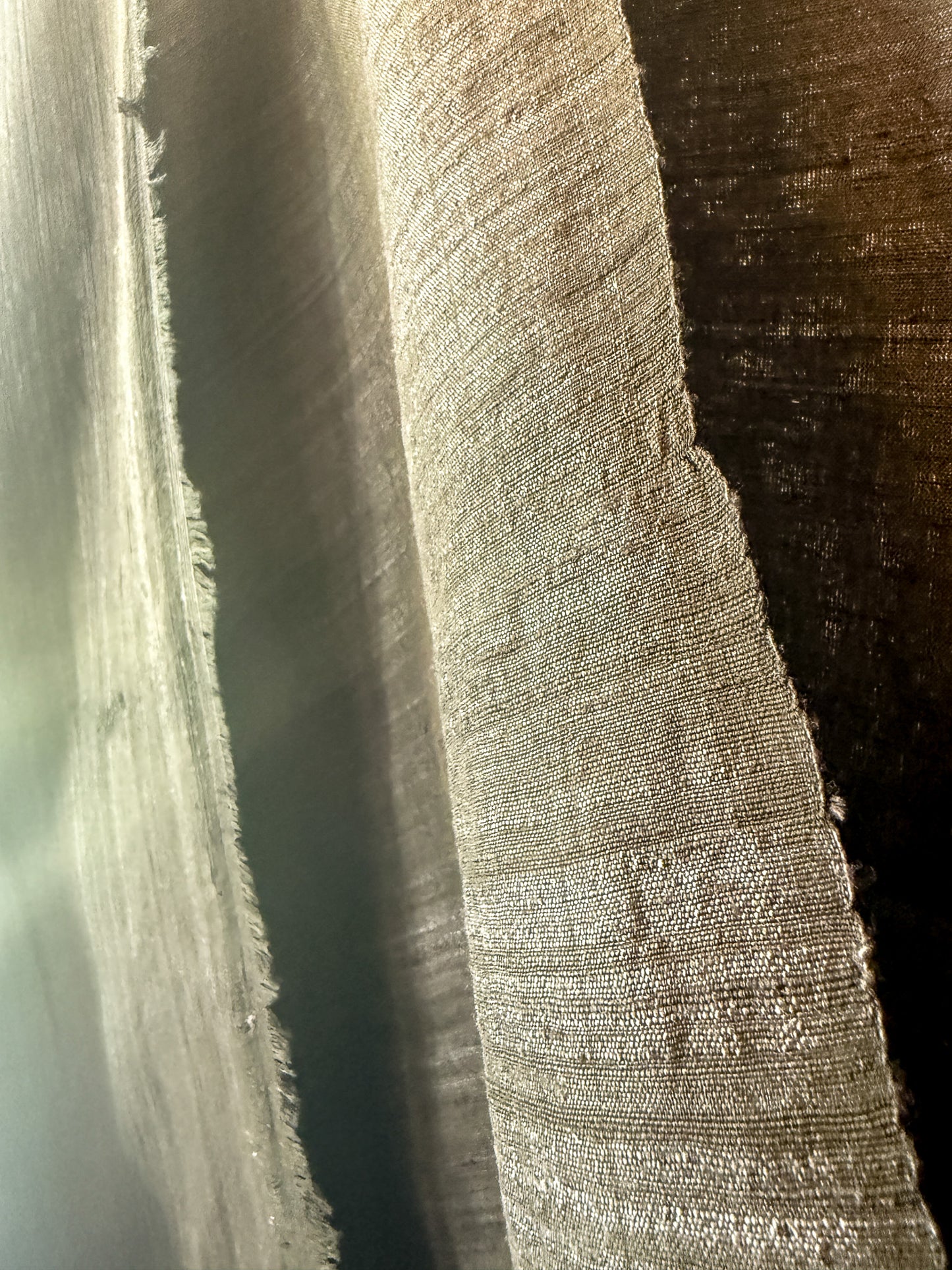 Matka Silk and Cotton Fabric - black