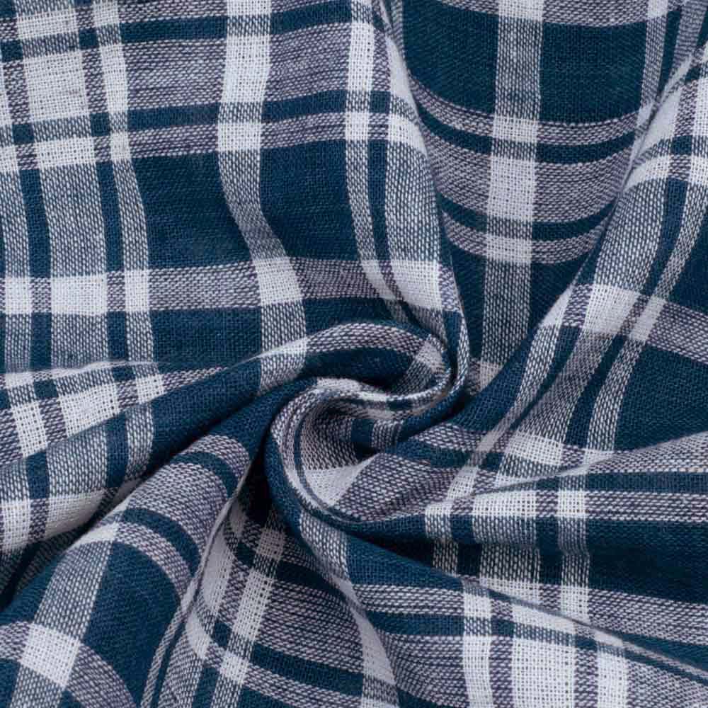 Evening Fog Check cotton