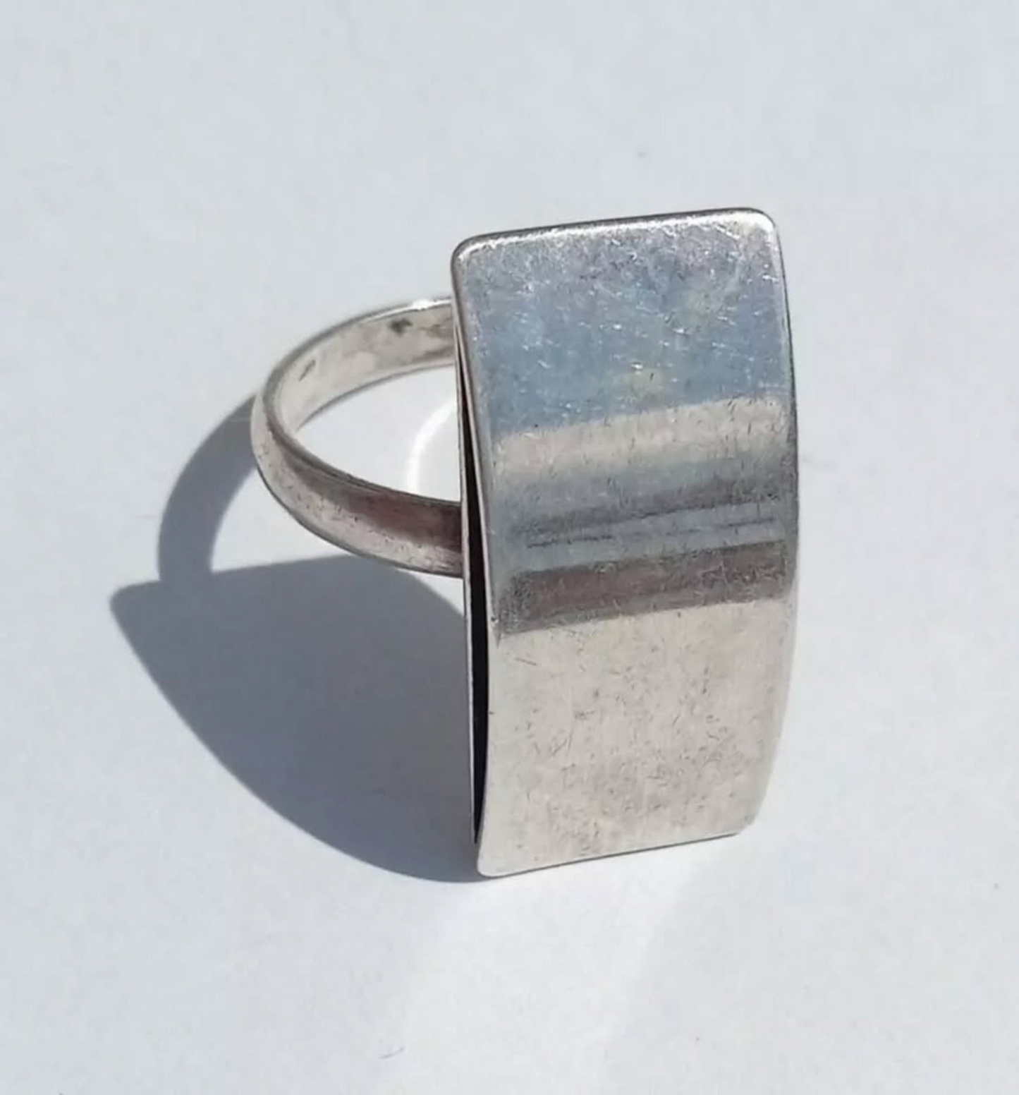 Silver Rectangle Ring