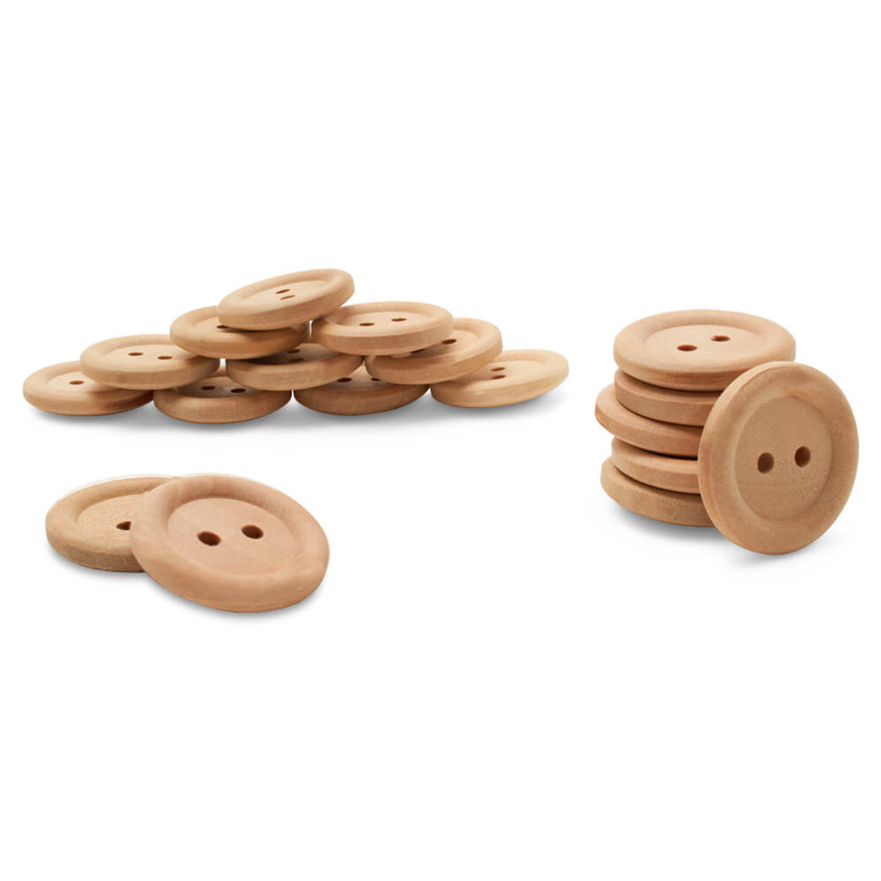 Wood Buttons 1/2 inch