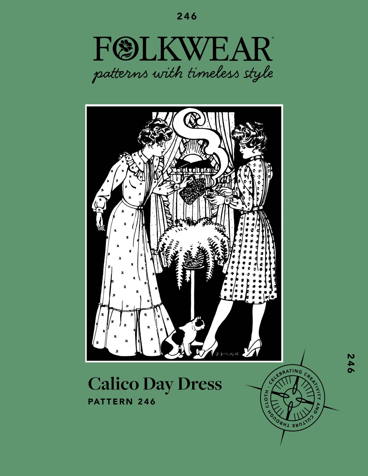246 Calico Day Dress sewing pattern