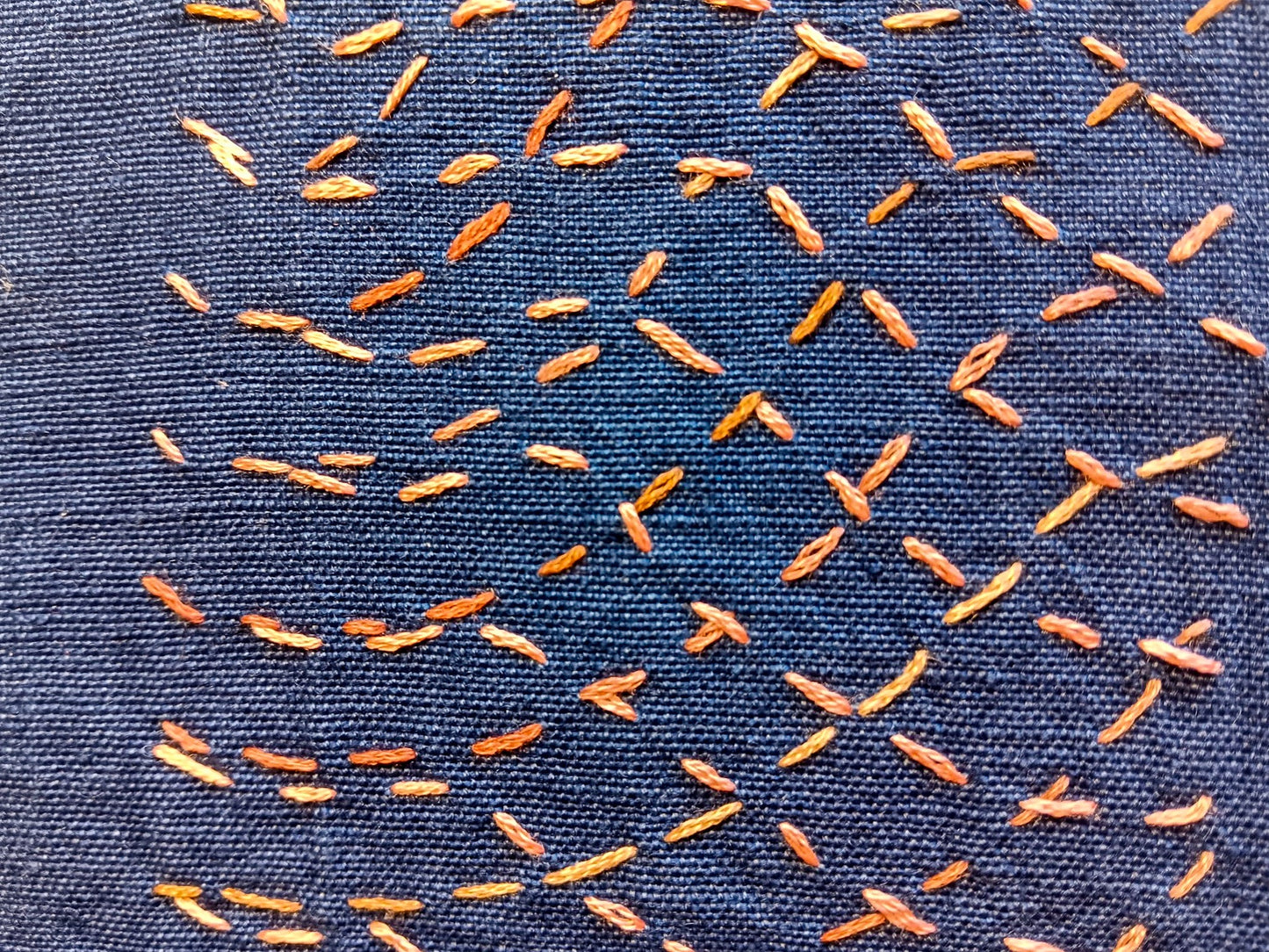 Camilla Mustard Visible Mending Patterns