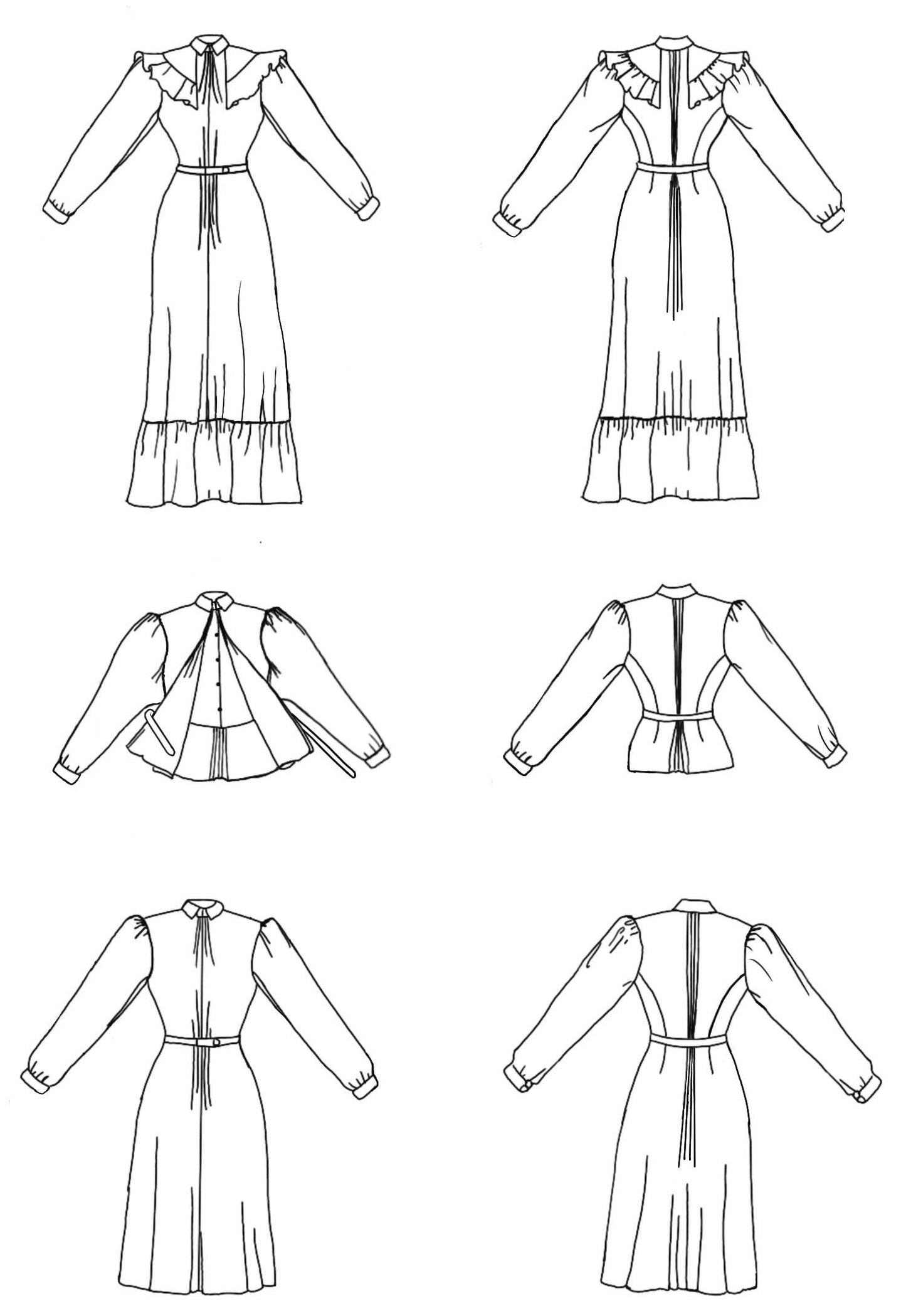 246 Calico Day Dress sewing pattern