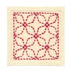 2 Coaster Sashiko Set
