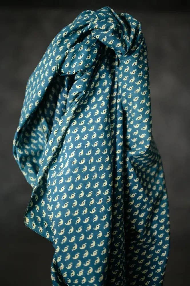 Kali Cyan Indian Cotton