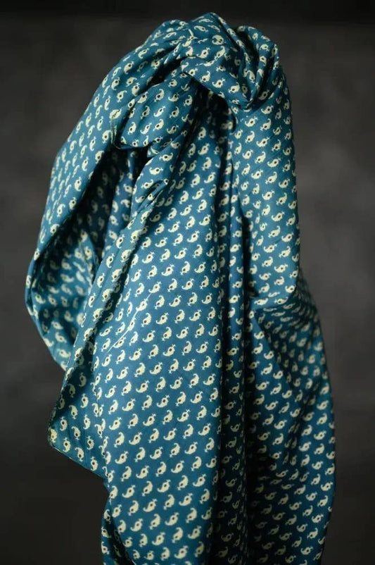 Kali Cyan Indian Cotton