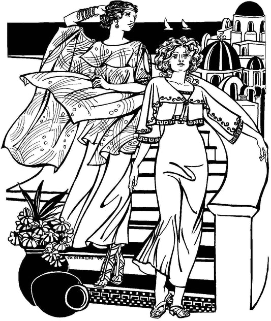 266 Greek Island Dress Sewing Pattern