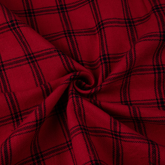 Scarlet Check cotton