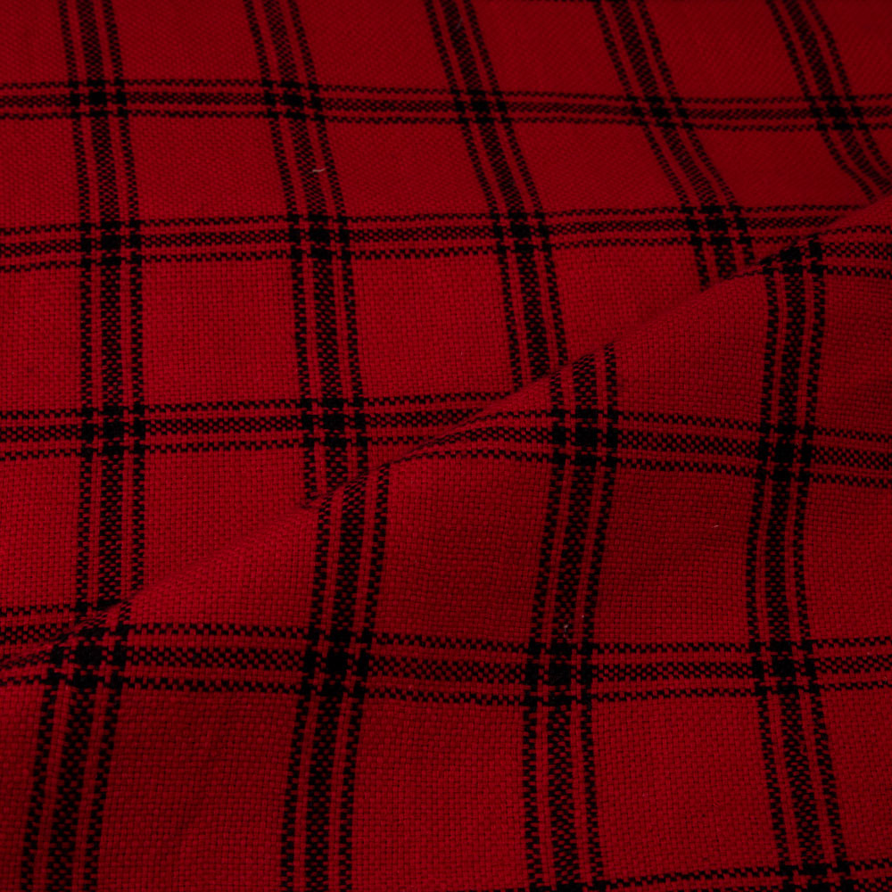 Scarlet Check cotton
