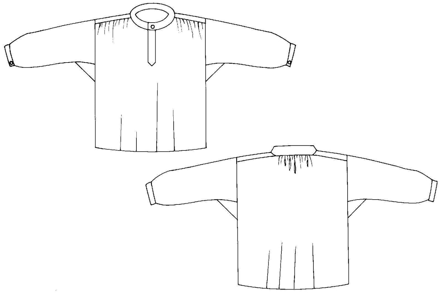102 French Cheesemaker's Smock Sewing Pattern