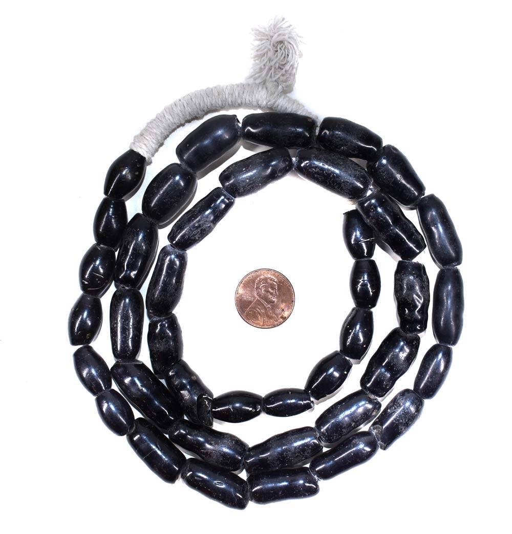 Black Amoeba Africa Trade Beads