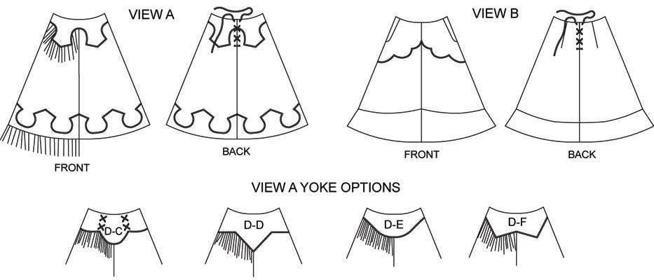 243 Rodeo Cowgirl Skirt - Sewing Pattern