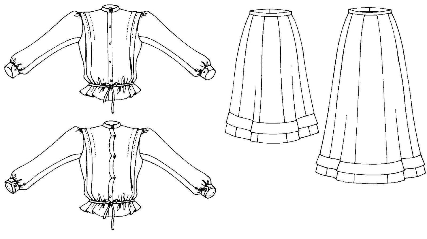 216 Schoolmistress' Shirtwaist & Skirt