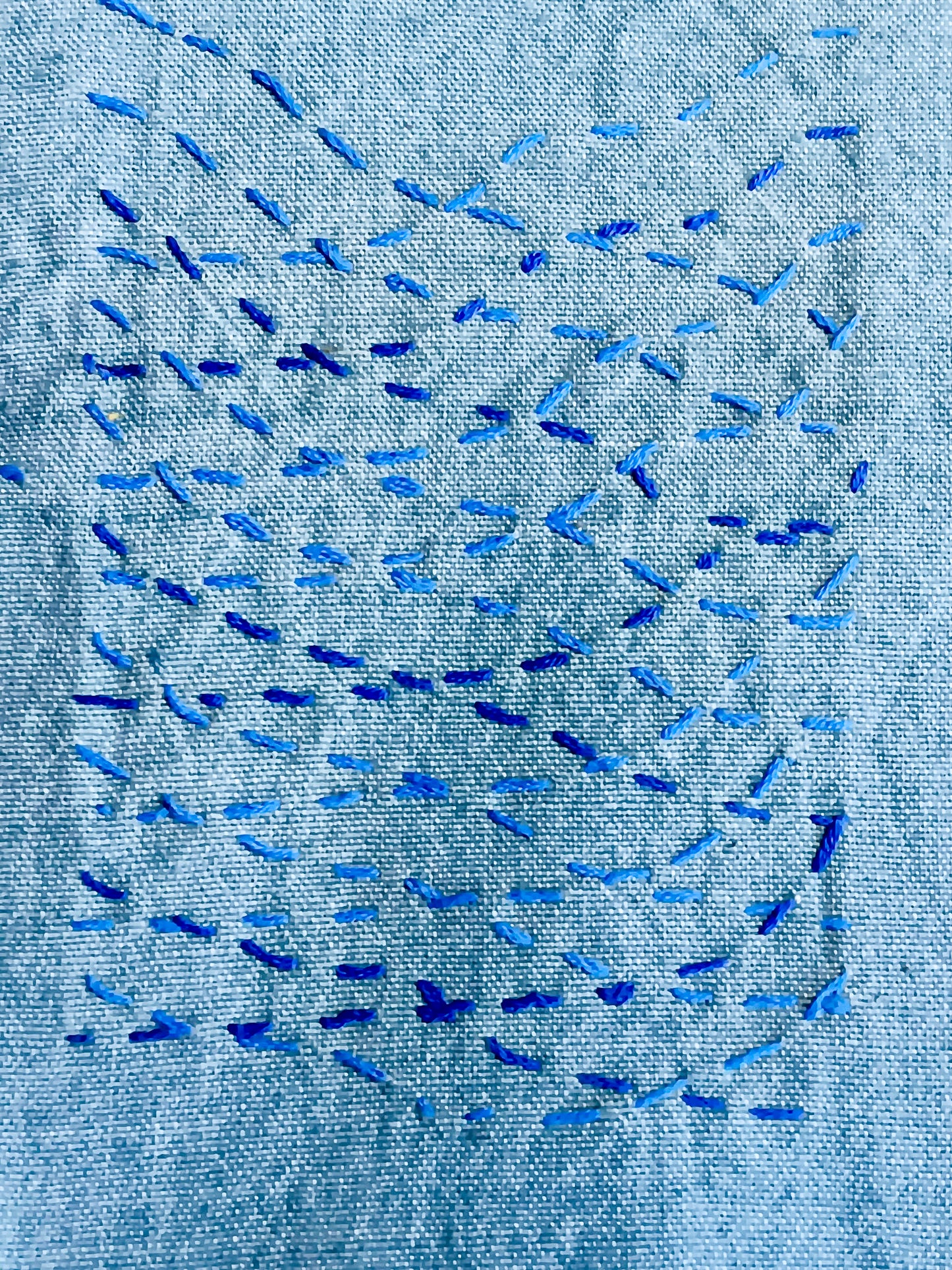 Camilla Mustard Visible Mending Patterns