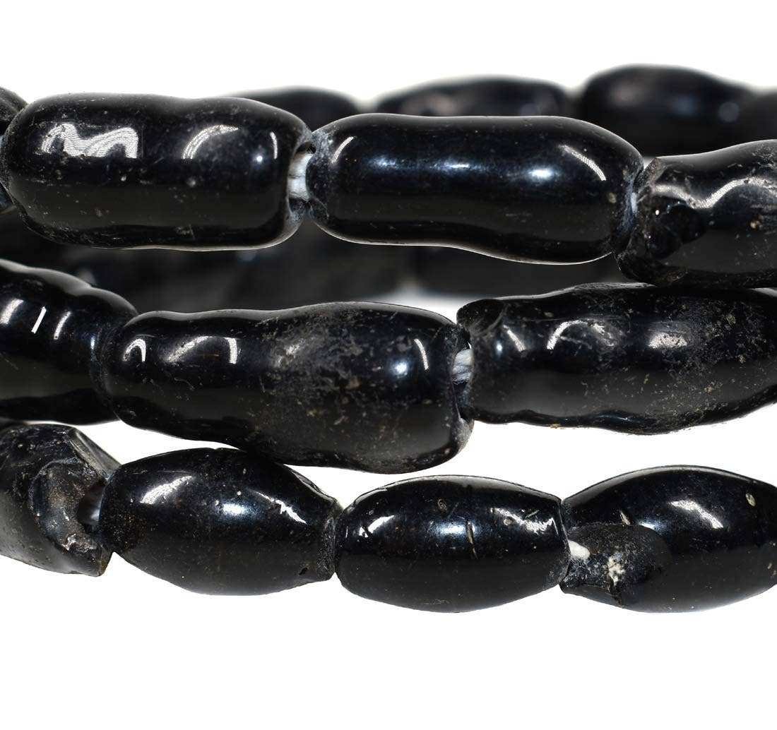 Black Amoeba Africa Trade Beads