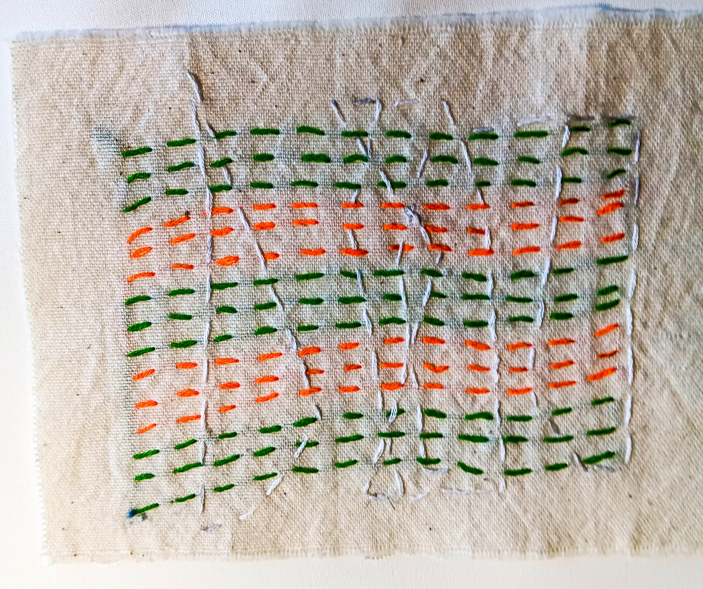 Camilla Mustard Visible Mending Patterns