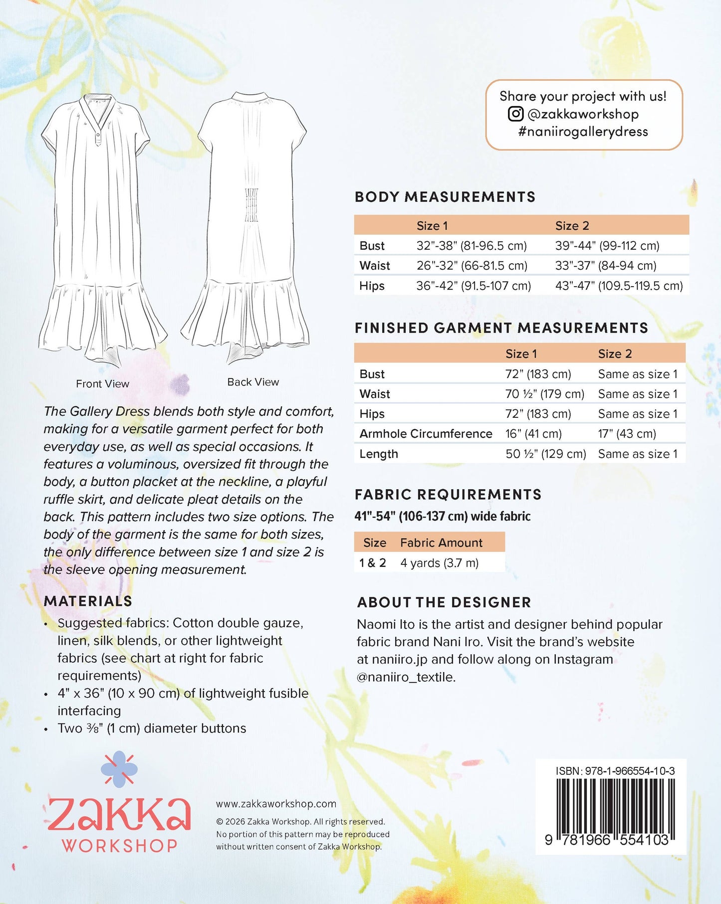 Nani Iro Gallery Dress