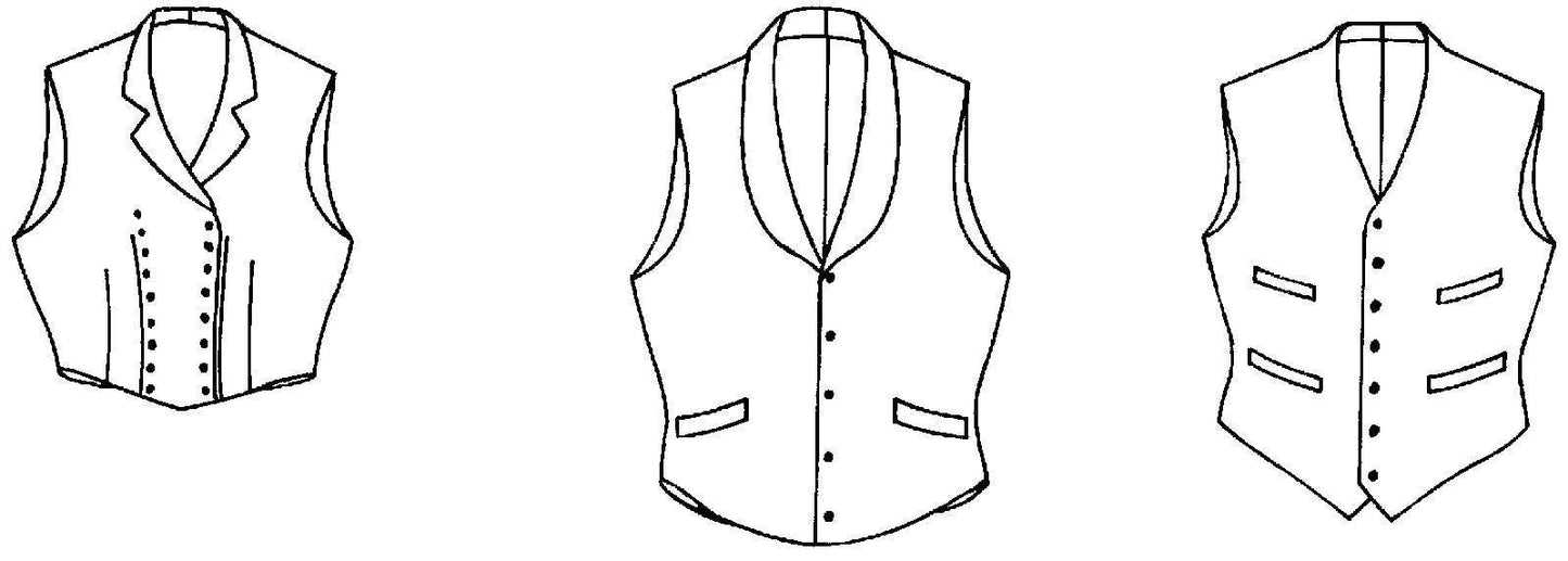 222 Vintage Vests - Sewing Pattern