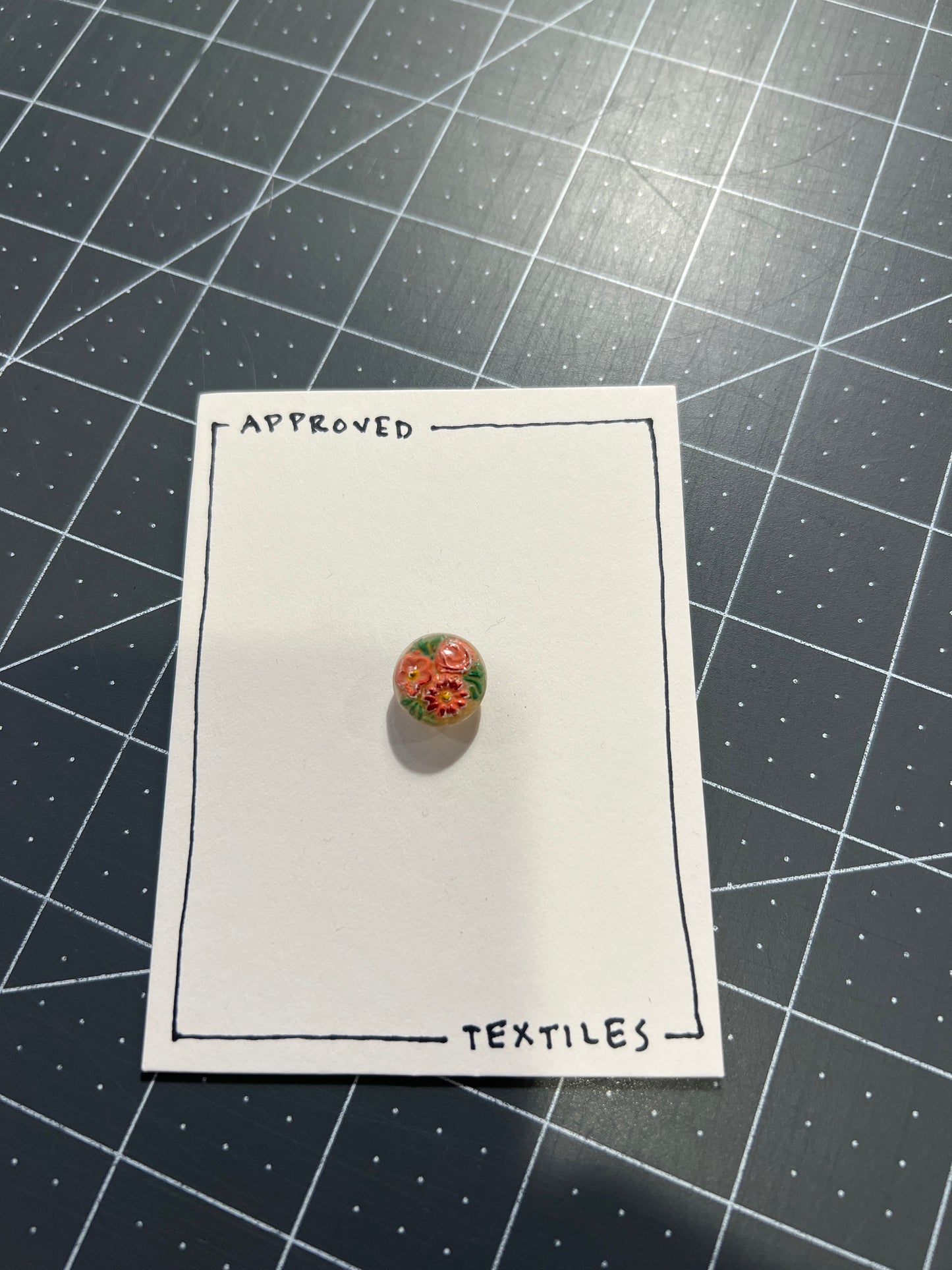 cute little flower button