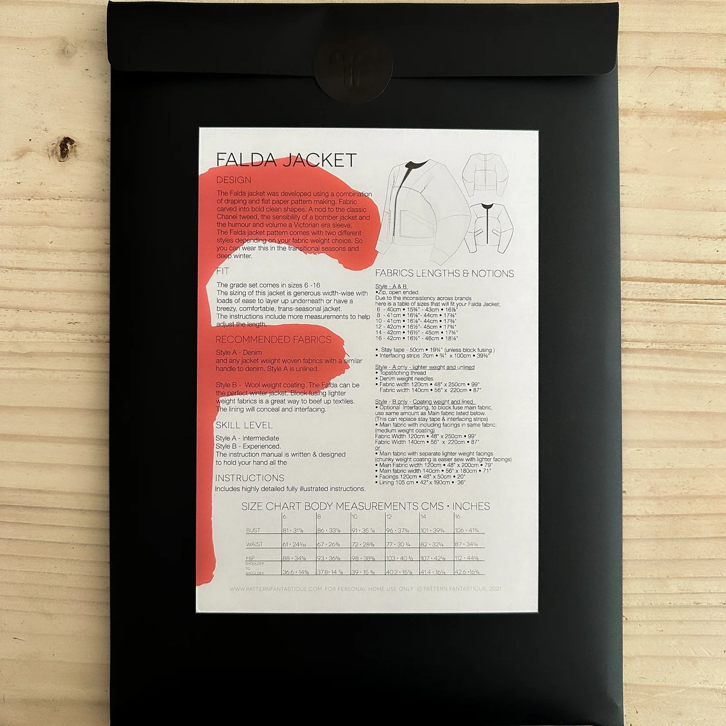 Falda Jacket Sewing Pattern