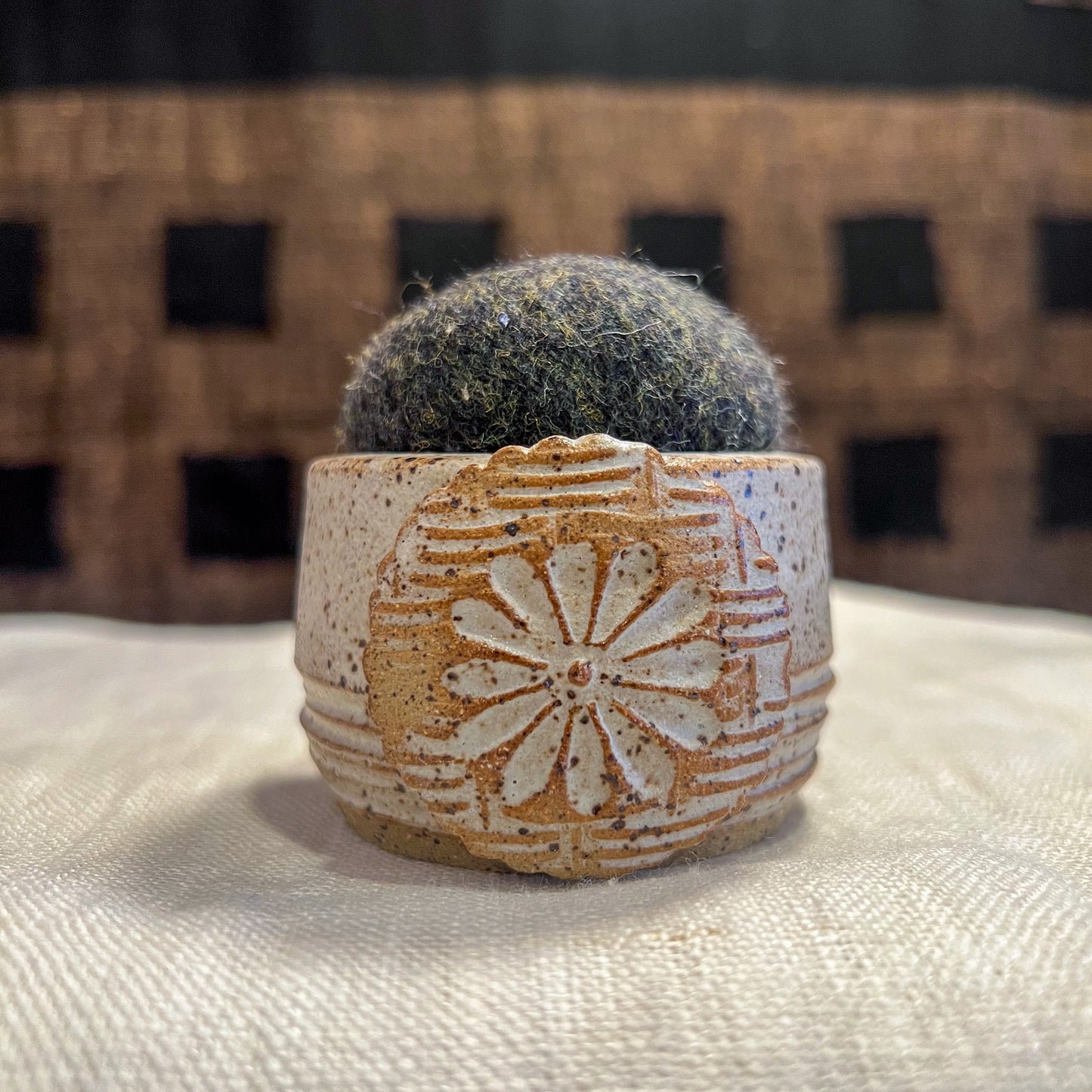 Handmade Ceramic Pin Cushion – One of a Kind