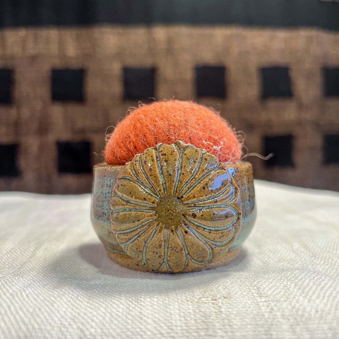 Handmade Ceramic Pin Cushion – One of a Kind