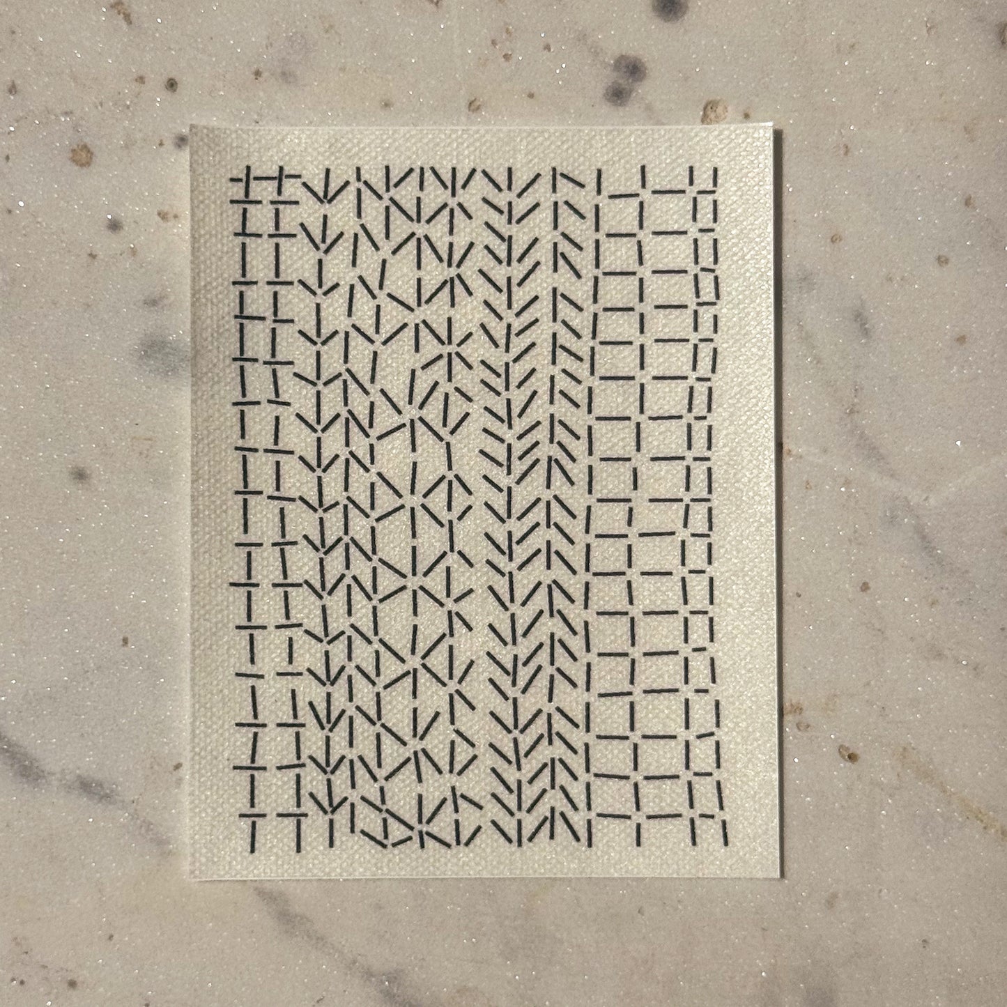 Geometric Stripes . Minimal Mending Series