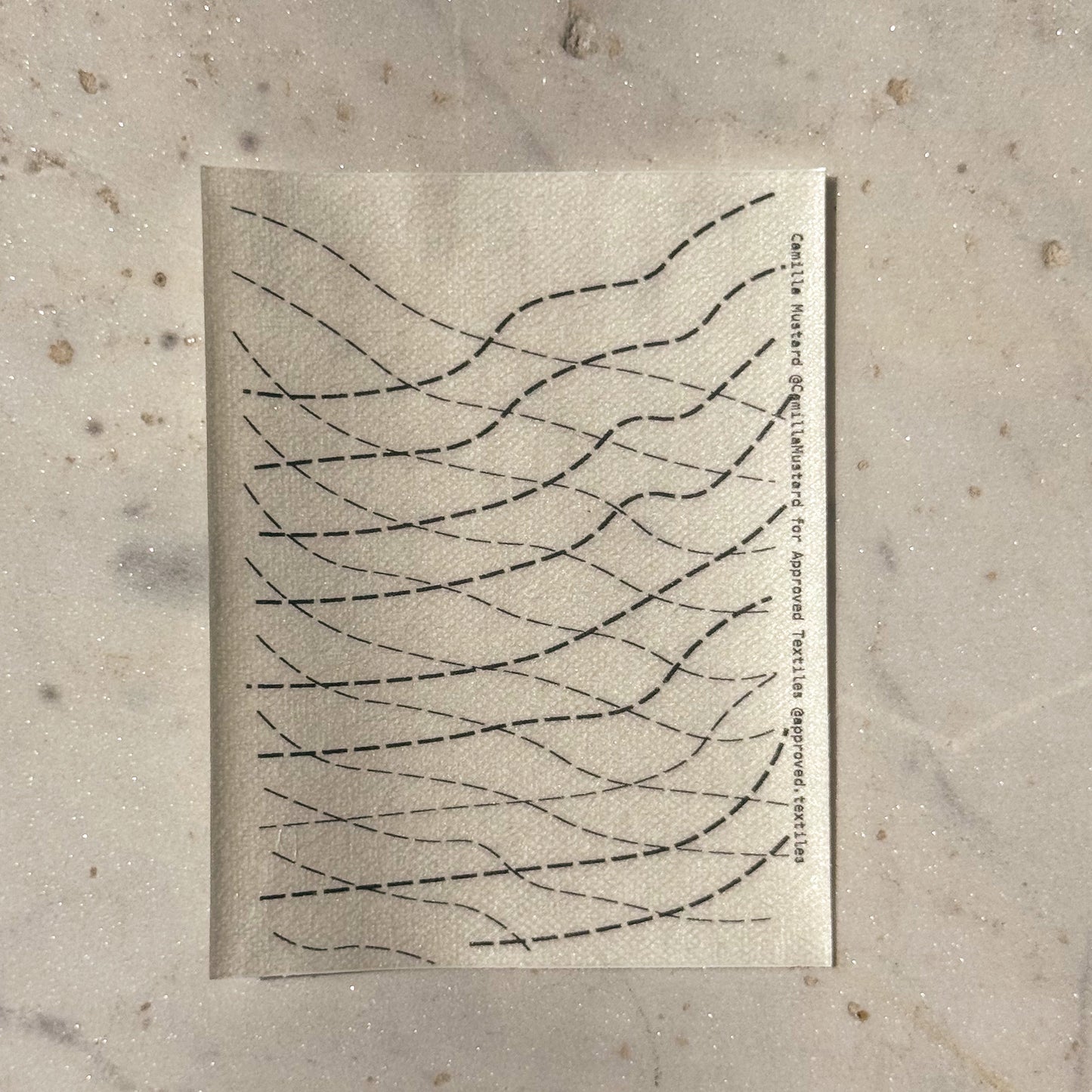 Camilla Mustard Visible Mending Patterns