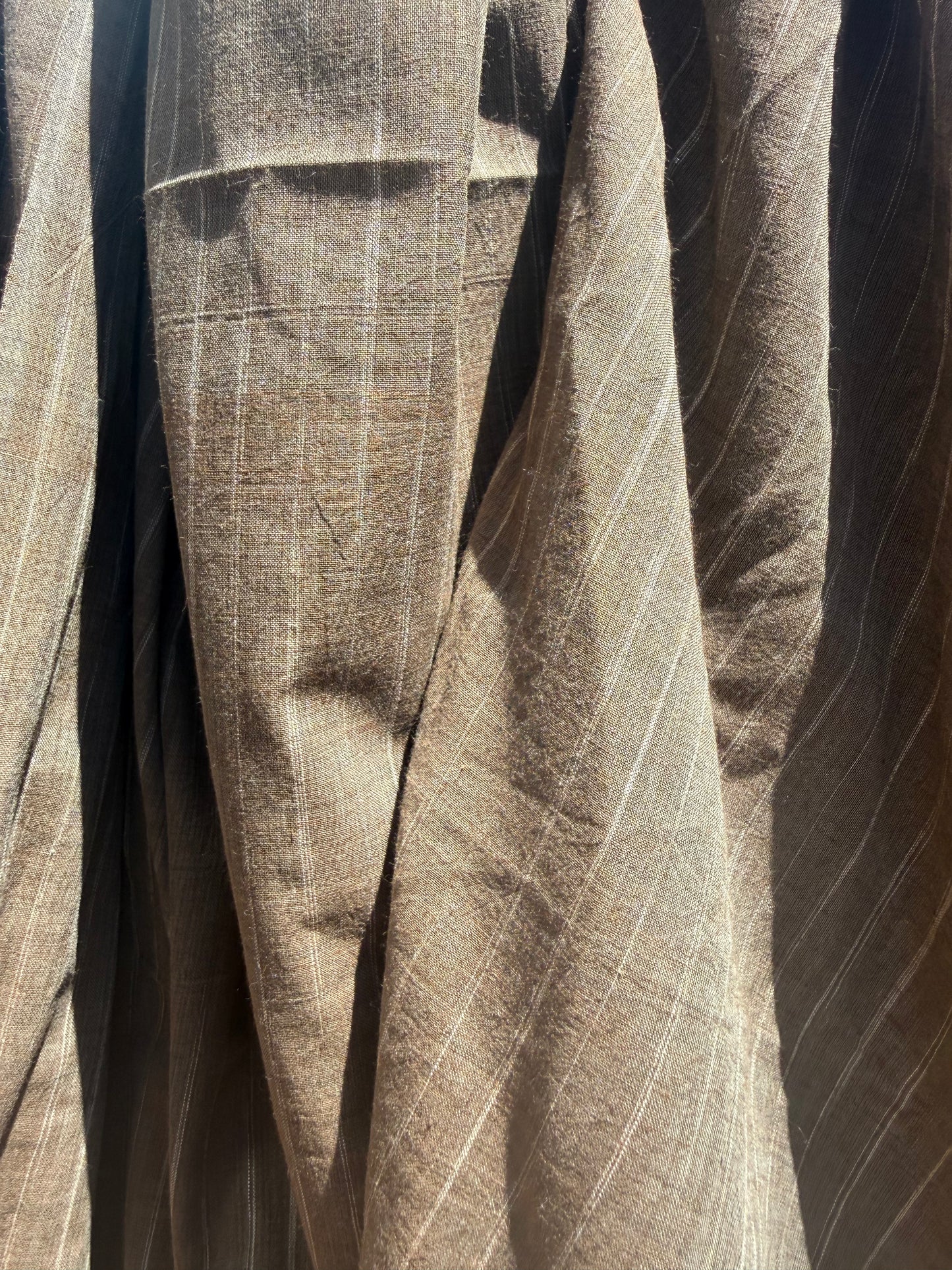 tie dye stripe taupe cotton