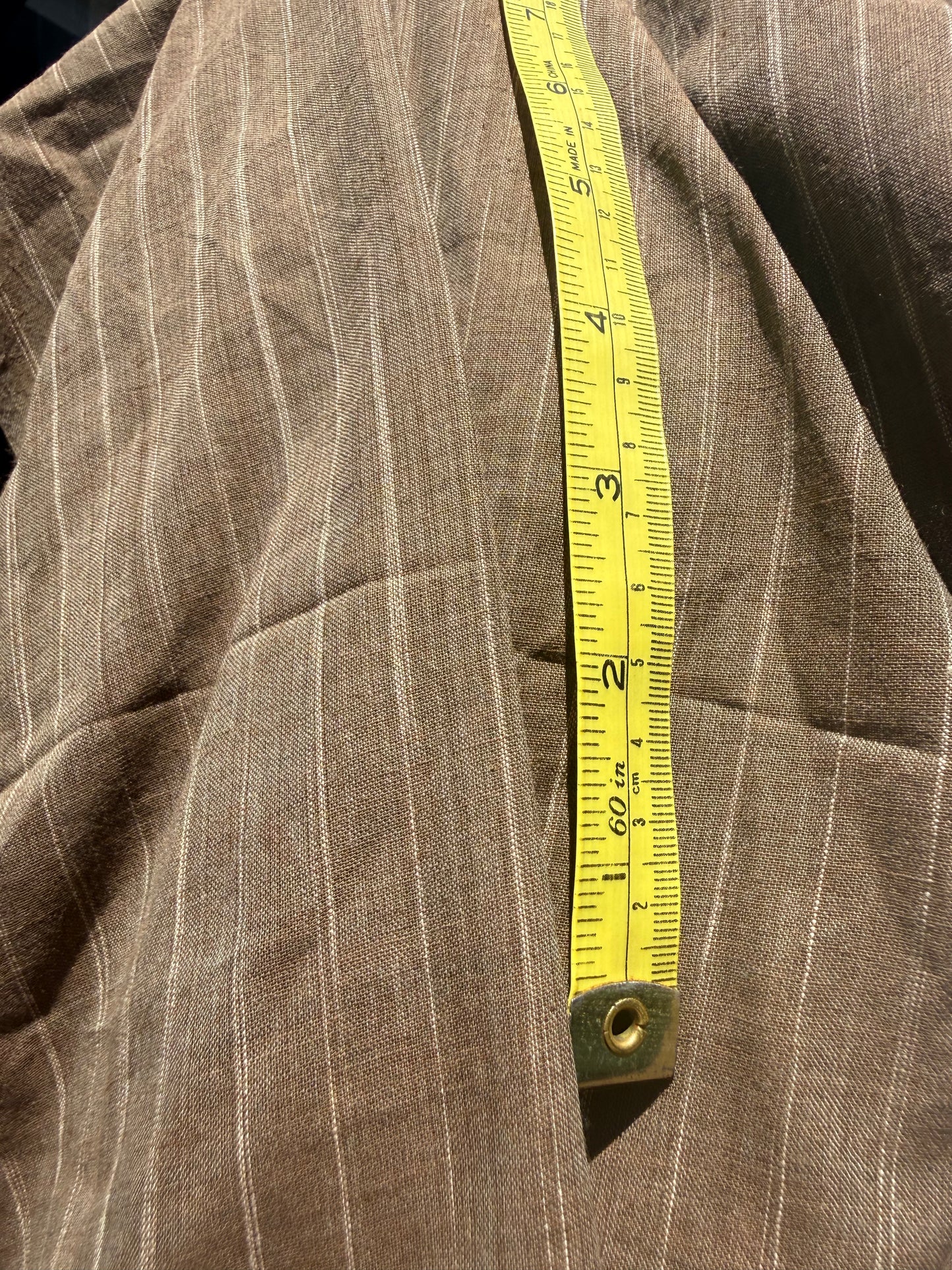 tie dye stripe taupe cotton