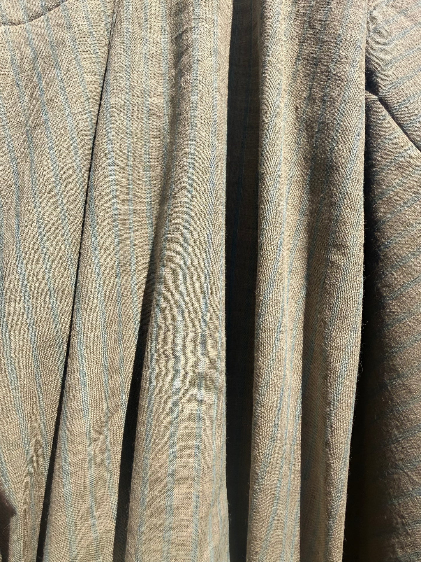 tie dye stripe tan cotton