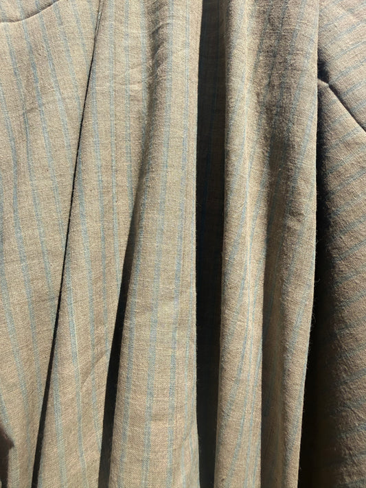 tie dye stripe tan cotton