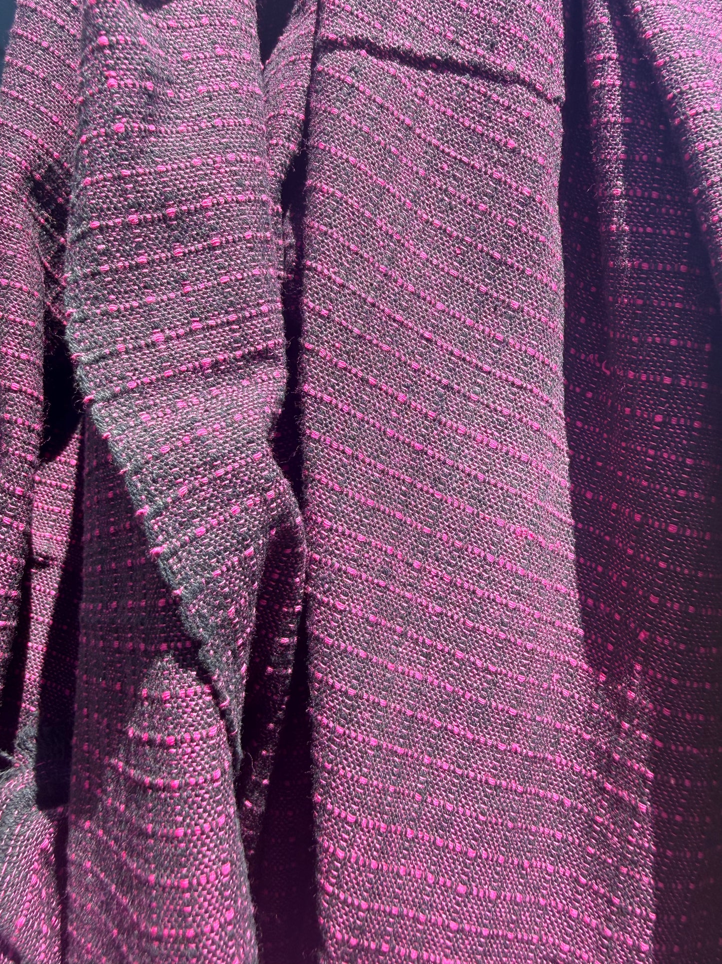hot pink cord grid cotton