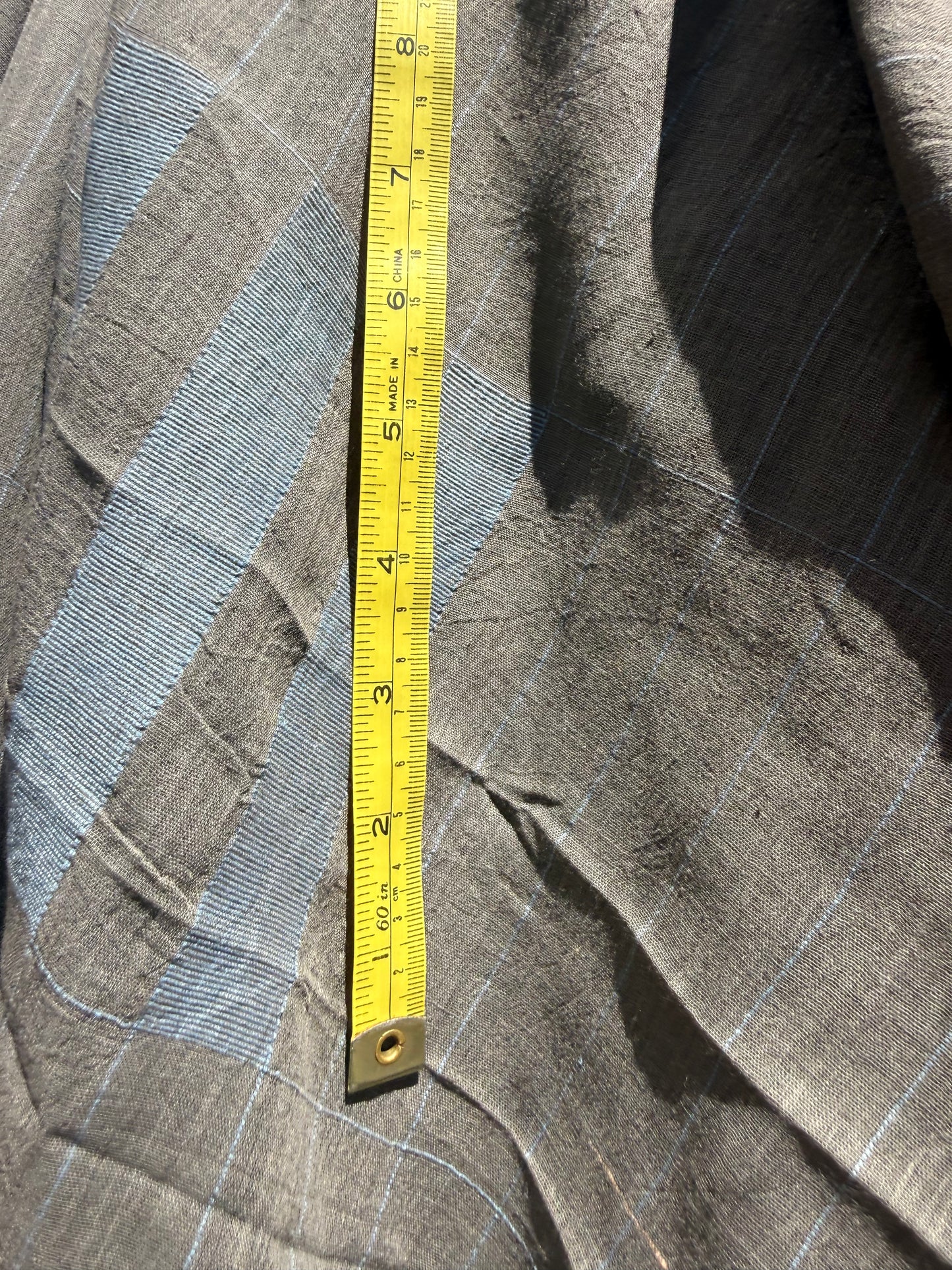 indigo and iron jamdani cotton
