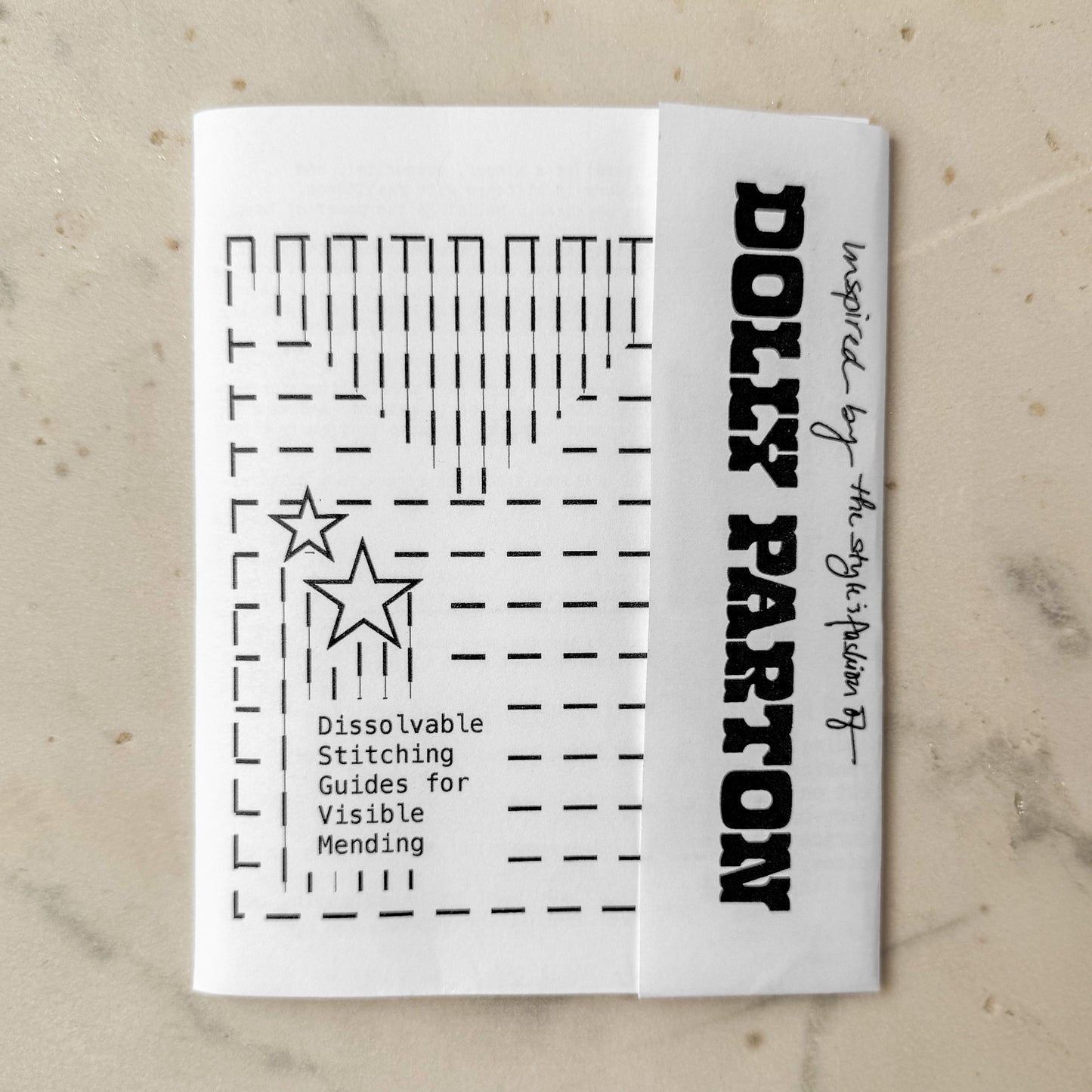 Dolly Parton's Gowns: Visible Mending Transfers