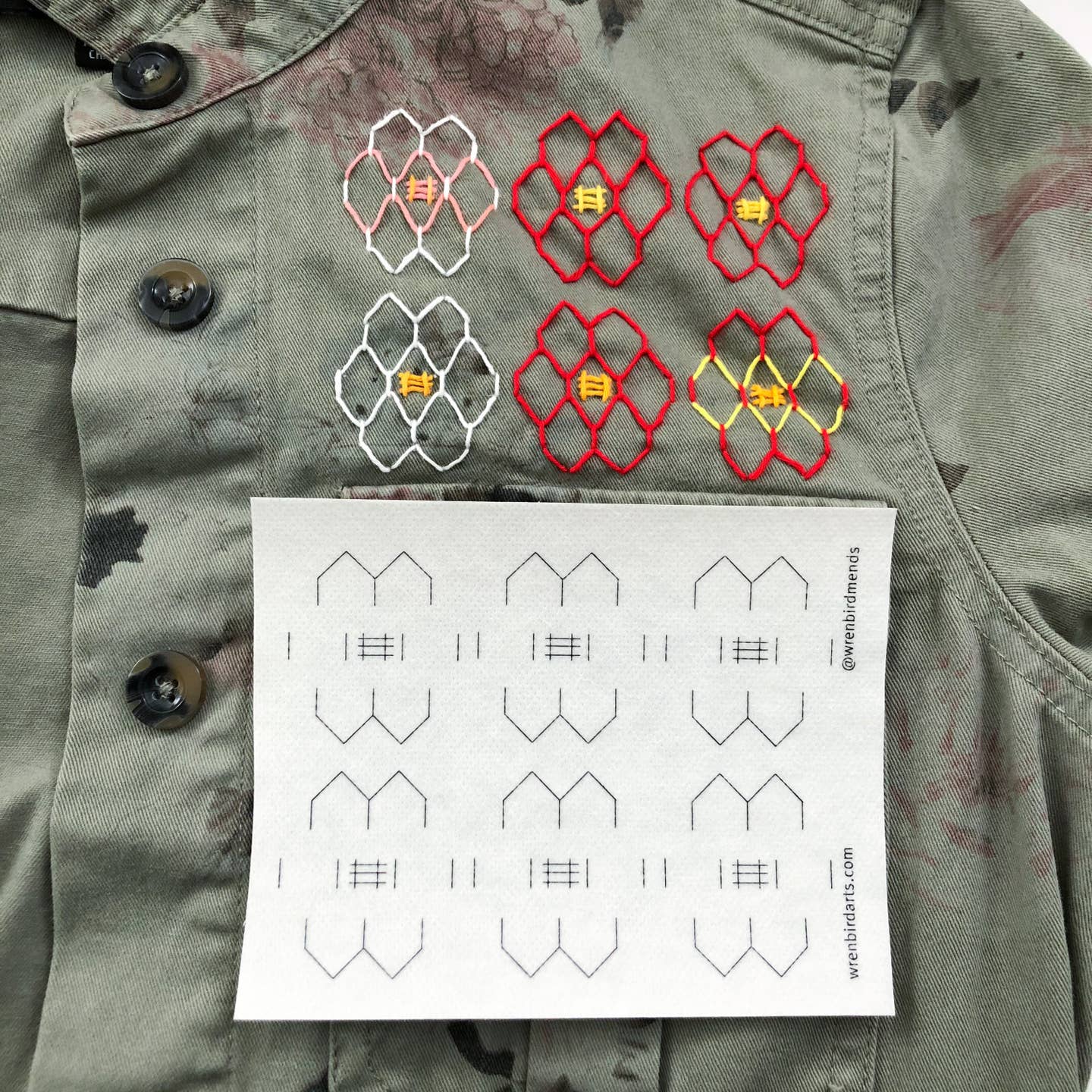 Washable Mending Patterns #5 Lavender