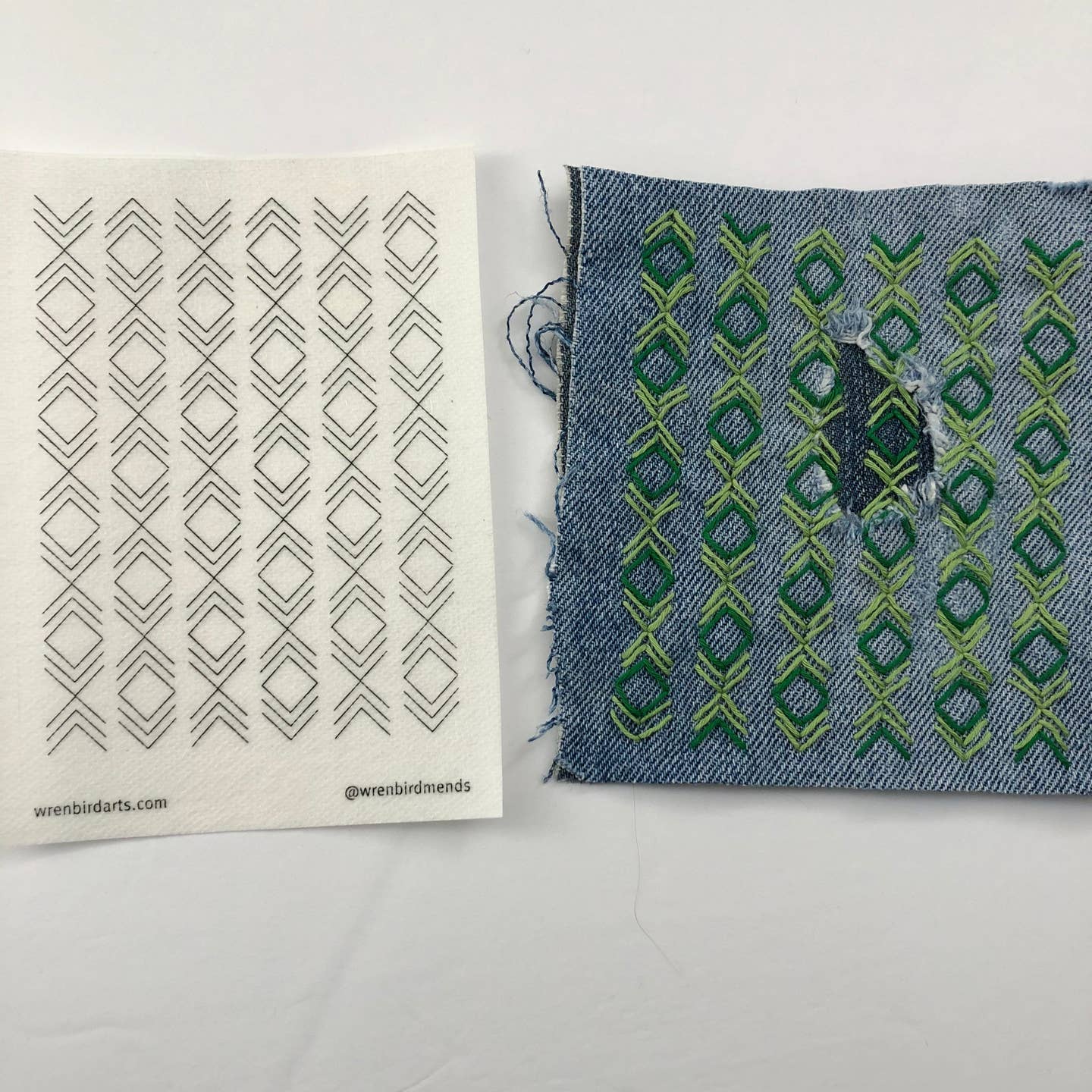 Washable Mending Patterns #5 Lavender