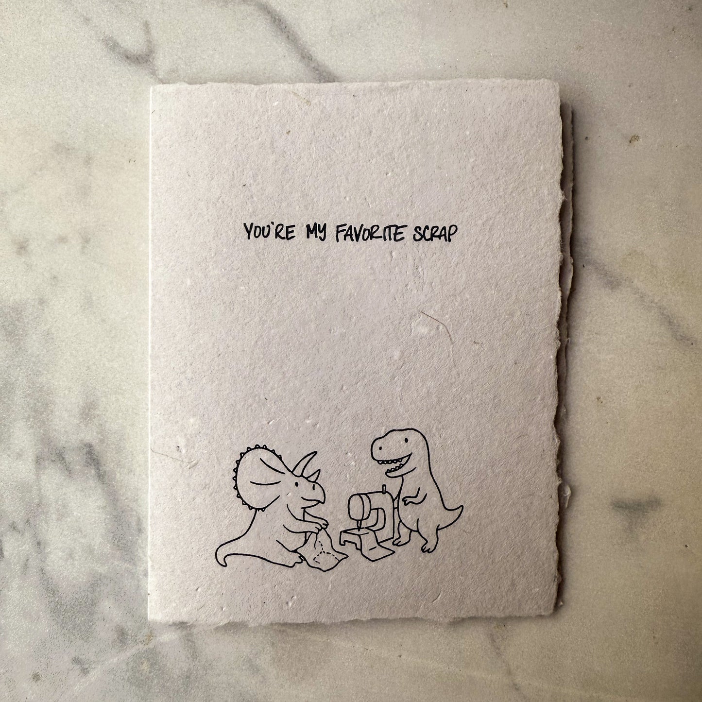 Favorite Scrap - Blank Greeting Card