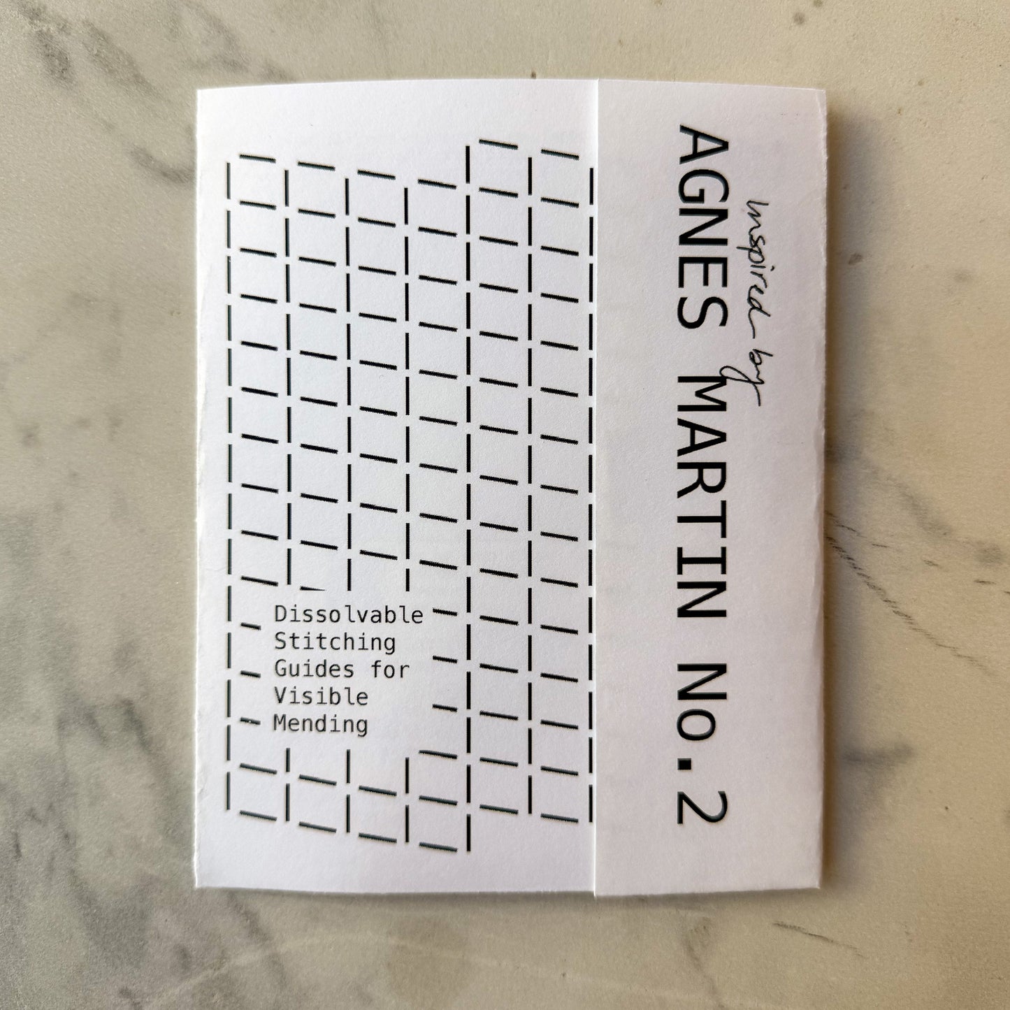 Agnes Martin No. 2: Visible Mending Transfers