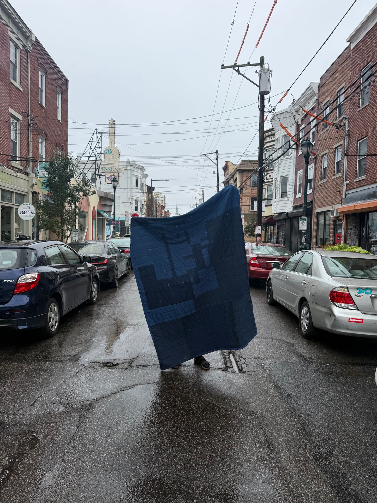 Dark Indigo Oversized Throw