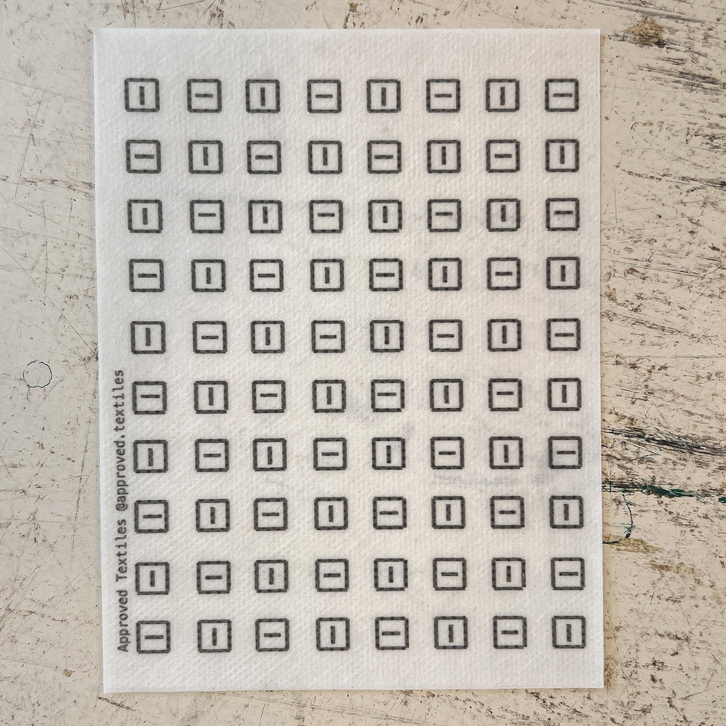 Little Squares . Minimal Mending Series