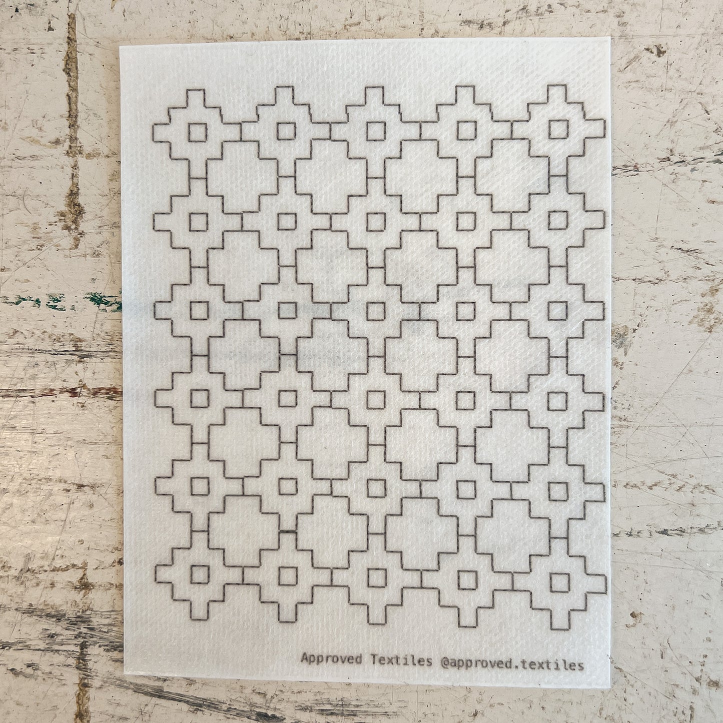 Persimmon Flower . Minimal Mending Series