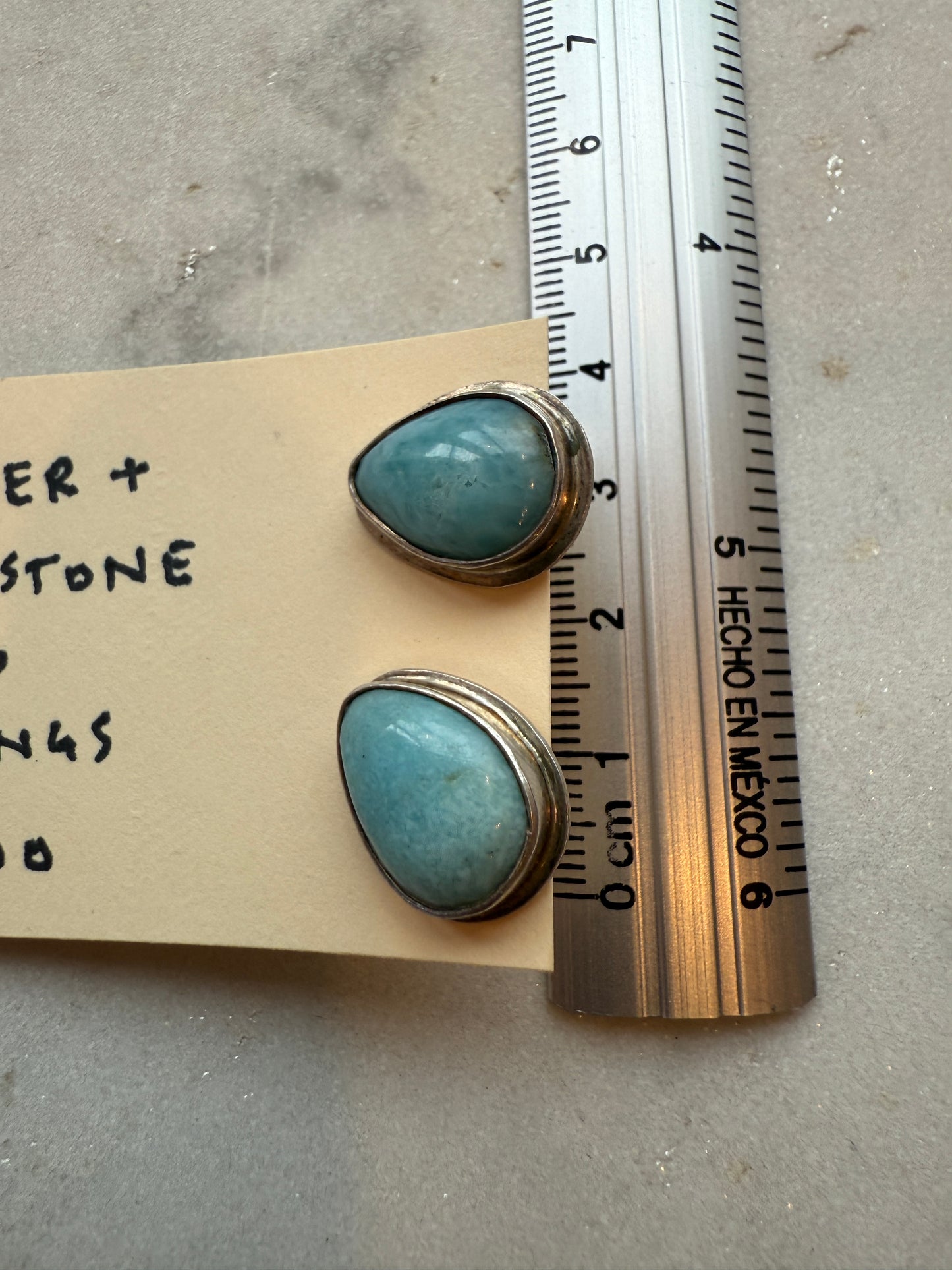 Silver + Bluestone Drop Earrings